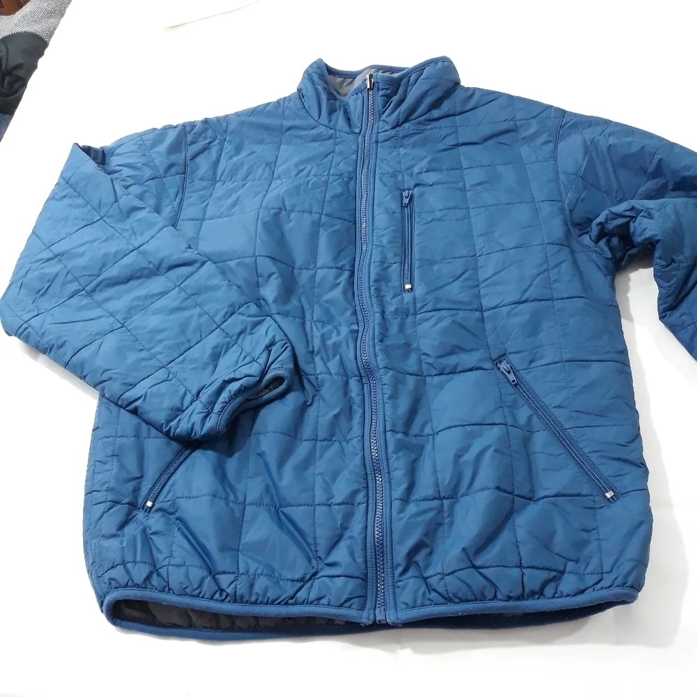 L.L.Bean Thinsulate Jacket Zipper Up Lightweight Blue Size Medium